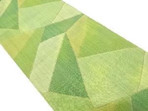 幾何学模様織り出し　名古屋帯